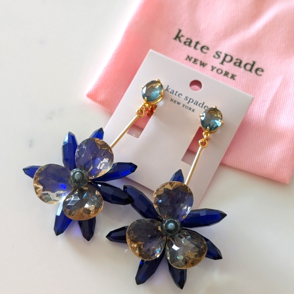 Kate Spade Blooming Brilliant Crystal Drop Earrings